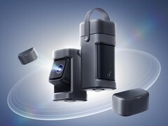 Az új Anker Nebula P1 hordozható projektor két 10 W-os levehető hangszóróval rendelkezik. (Kép forrása: Anker)