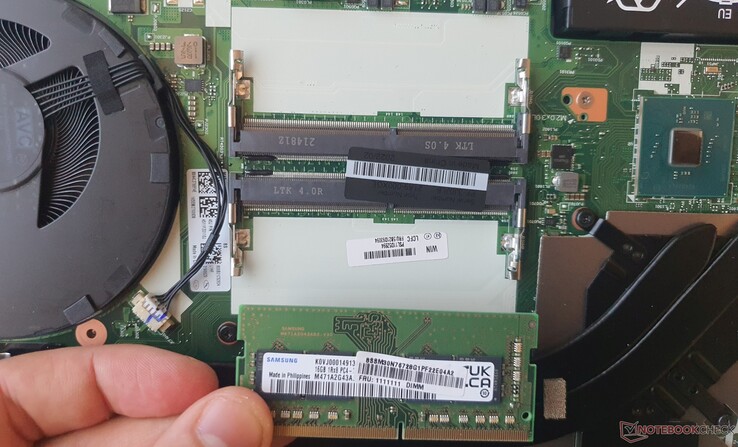 1x 16 GB DDR4-3200 RAM (single channel)