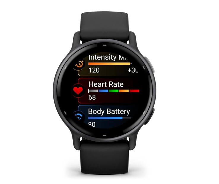 A Garmin Vivoactive 5 fekete színben az összehasonlításhoz. (Kép forrása: Garmin)