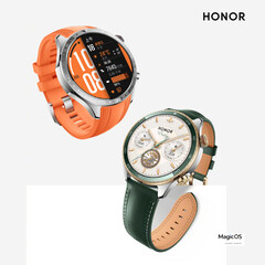 Honor a Watch 5 Pro-t két színben hirdeti. (Kép forrása: Honor - szerkesztve)