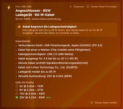 Az alkalmazás nem ismerte fel megfelelően ezt a Thunderbolt 3 kábelt.