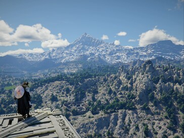 Hatalmas táj a távoli tájkép minőségének frissítése előtt