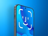iPhone a képernyő alatti Face ID koncepcióval. (Kép forrása: MacRumors) 
