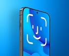 iPhone a képernyő alatti Face ID koncepcióval. (Kép forrása: MacRumors) 