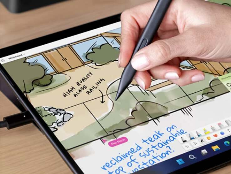 A Surface Slim Pen mostantól támogatja a Microsoft új haptikus visszajelző rendszerét.