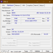 CPU-Z alaplap