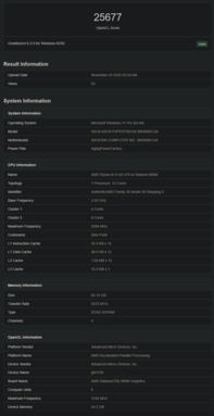 Ryzen AI 9 HX 470 Radeon 890M Geekbench lista (kép forrása: Geekbench)
