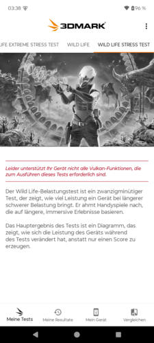 A 3DMark stressztesztek nem futnak a Moto G56-on.