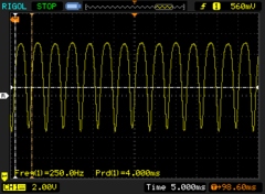 OLED flicker at maximum manual brightness (227 -250 Hz)