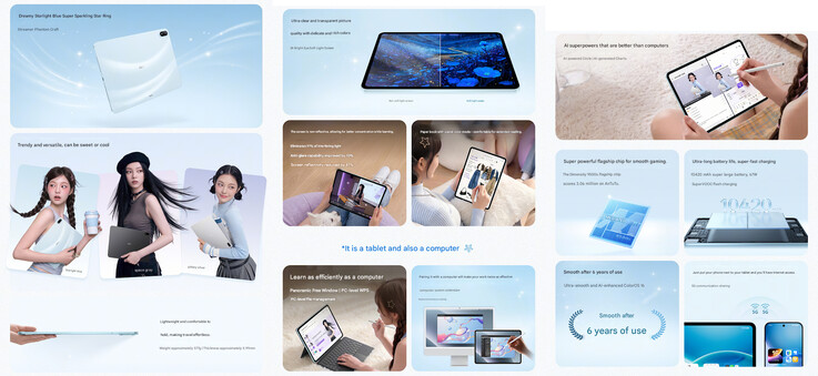 Az Oppo Pad 6 főbb adatai (gépi fordítás)