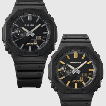 A Casio G-Shock GA-2100LXB-1AJF és a GA-2100LXB-1A9JF (balról jobbra)