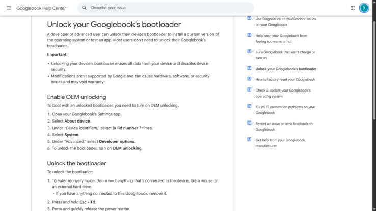 A Google dokumentálja a GoogleBook rendszerbetöltőjének feloldását