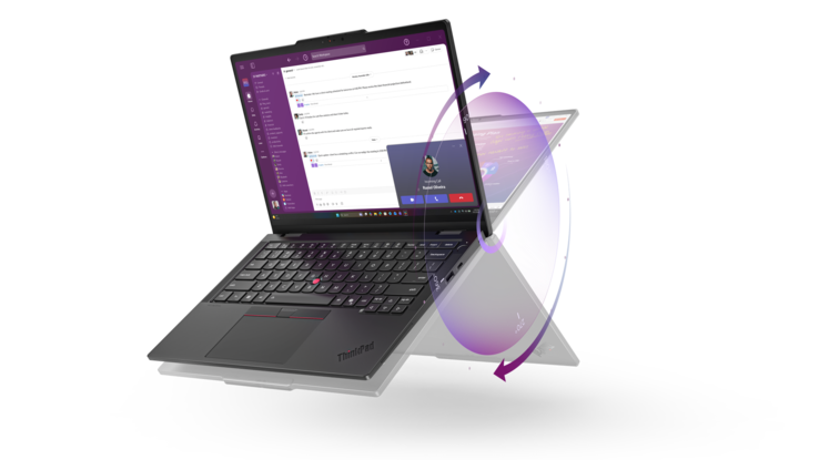 A Lenovo ThinkPad T14s 2-in-1 Gen 2.