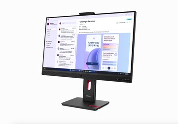 Az új Lenovo ThinkVision T32UD monitor elölnézete.