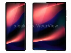 Nem hivatalos koncepciókép a Samsung gurítható telefonjáról az amerikai szabadalom alapján.