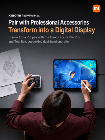 Xiaomi Pad 9 Pro Max professzionális kiegészítőkkel