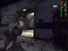 A Gears of War 2 Hollow játék képernyőképe, amely PC-n 4K felbontással és 180 FPS-sel fut