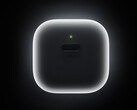 A 40 W-os töltő a Apple AirPods töltőházához hasonló kialakítású. A képen: egy promóciós kép, amely bepillantást nyújt az adapterbe.