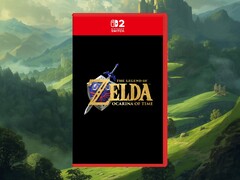 A „Zelda: Ocarina of Time” Switch 2-es kiadású remake-jének dobozának makettje