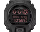 Az új Casio G-Shock x Montedio Yamagata kollab modell (a képen) piros színű, fordított LCD kijelzővel rendelkezik, a tiszta fehér LED háttérvilágítás mellett. (Kép forrása: Great G-Shock World)