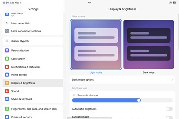 Xiaomi Pad 8 Pro: HyperOS 3 felület