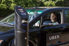Egy elektromos Uber autó (Kép forrása: Uber)