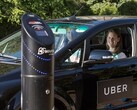 Egy elektromos Uber autó (Kép forrása: Uber)