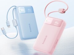 A Baseus EnerFill FC11 powerbank kék és rózsaszín színben.