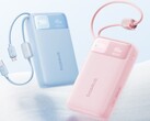 A Baseus EnerFill FC11 powerbank kék és rózsaszín színben.