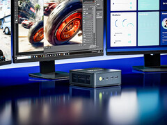 A NucBox M5 Ultra ára 249,99 dollárról indul. A képen a mini PC promóciós képe. (Kép forrása: GMK)