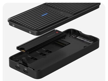 A szerszám nélküli kialakítás azt jelenti, hogy az SSD-k telepítéséhez nincs szükség speciális szerszámokra. (Kép forrása: Hyper)