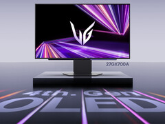 Az UltraGear OLED 27GX700A globálisan nem fog árban versenyezni Gigabyte riválisával. (Kép forrása: LG)