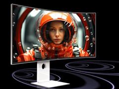 Az LG 40U990A-W 39,7 hüvelykes 5K2K ívelt monitor Thunderbolt 5 csatlakozási lehetőséggel, integrált hubbal és két 10 wattos hangszóróval rendelkezik. (Kép forrása: LG)