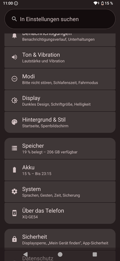 Sony Xperia 1 VIII teszt: Android felhasználói felület