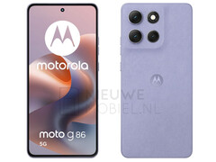 A Moto G86 némileg eltér a Moto G85-től a kialakítás tekintetében. (Kép forrása: via Nieuwe Mobiel)