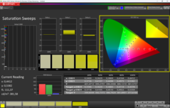 CalMAN telítettség kalibrálva