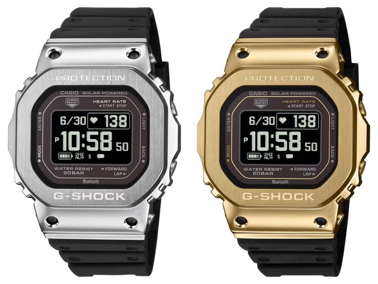 A Casio G-Shock GMH5600-1 (balra) és GMH5600-9 (jobbra) órák