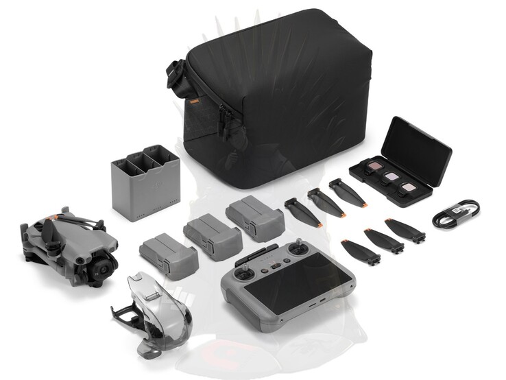 A DJI Mini 5 Pro Fly More Combo a DJI RC2-vel. (Kép forrása: @quadro-news)
