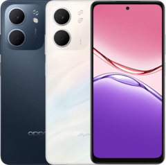 Az Oppo A5x 5G okostelefon éjkék és lézerfehér színválasztékban kapható (Kép forrása: Oppo)