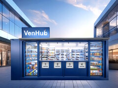 A Venhub kisbolt a nap 24 órájában, 24 órában működik, és mesterséges intelligenciával működő robotok segítségével 31 százalékkal csökkenti az üzleti és működési költségeket. (Kép forrása: Venhub)