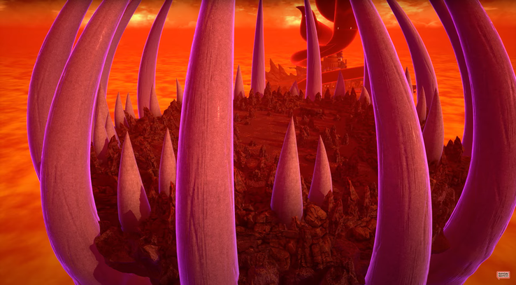 "First Demon World", egy új színpad, amely minden játékos számára ingyenes, függetlenül a bérlet tulajdonosi státuszától (Kép forrása: Bandai Namco)