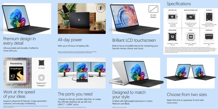 A 15 hüvelykes Surface Laptop 8.