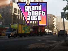 A GTA 6 bannerje, amely a forgalmat mutatja Vice Cityben