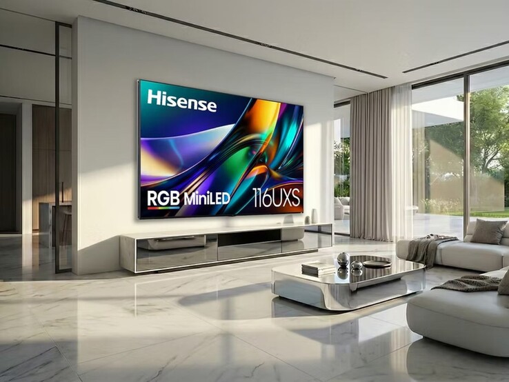 A Hisense 116UXS RGB-X MiniLED TV Hisense 116UXS RGB-X MiniLED TV