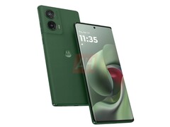 A Moto G96 5G nem hivatalos képe Greener Pastures színben. (Kép forrása: Android Headlines)