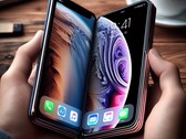 A JPMorgan szerint egy összecsukható iPhone (talán ehhez az AI által generált rendereléshez hasonló) jövőre kerülhet piacra. (Kép forrása: AI-generált)