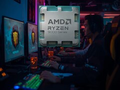 AMD Ryzen 7 9800X3D CPU egy internetkávézóban (Kép forrása: AMD, szerkesztés)