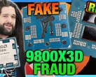 CPU SCAM AMD Ryzen 9800X3D hamisítványok csalás