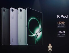 A Redmi K Pad bemutatója, amely az összes elérhető színt mutatja (Kép forrása: Xiaomi via X; kivágva)
