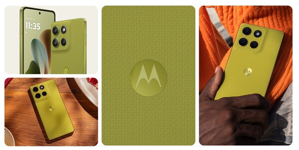 Motorola Moto G86 Power Pantone Cypress színben. (Kép forrása: Motorola)